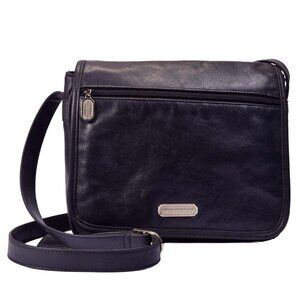 HUSH PUPPIES LEATHER MESSENGER CROSSBODY